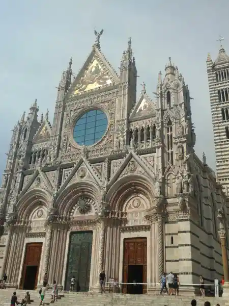 Sun symbol on a Christian church, Siena Cathedral